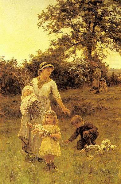 Frederick Morgan The Garland, china oil painting image